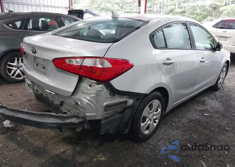 2016 Kia Forte Lx из США, поврежденный, VIN KNAFK4A63G5510092